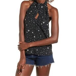 NEW! 4SI3NNA Black Halter Star Tank